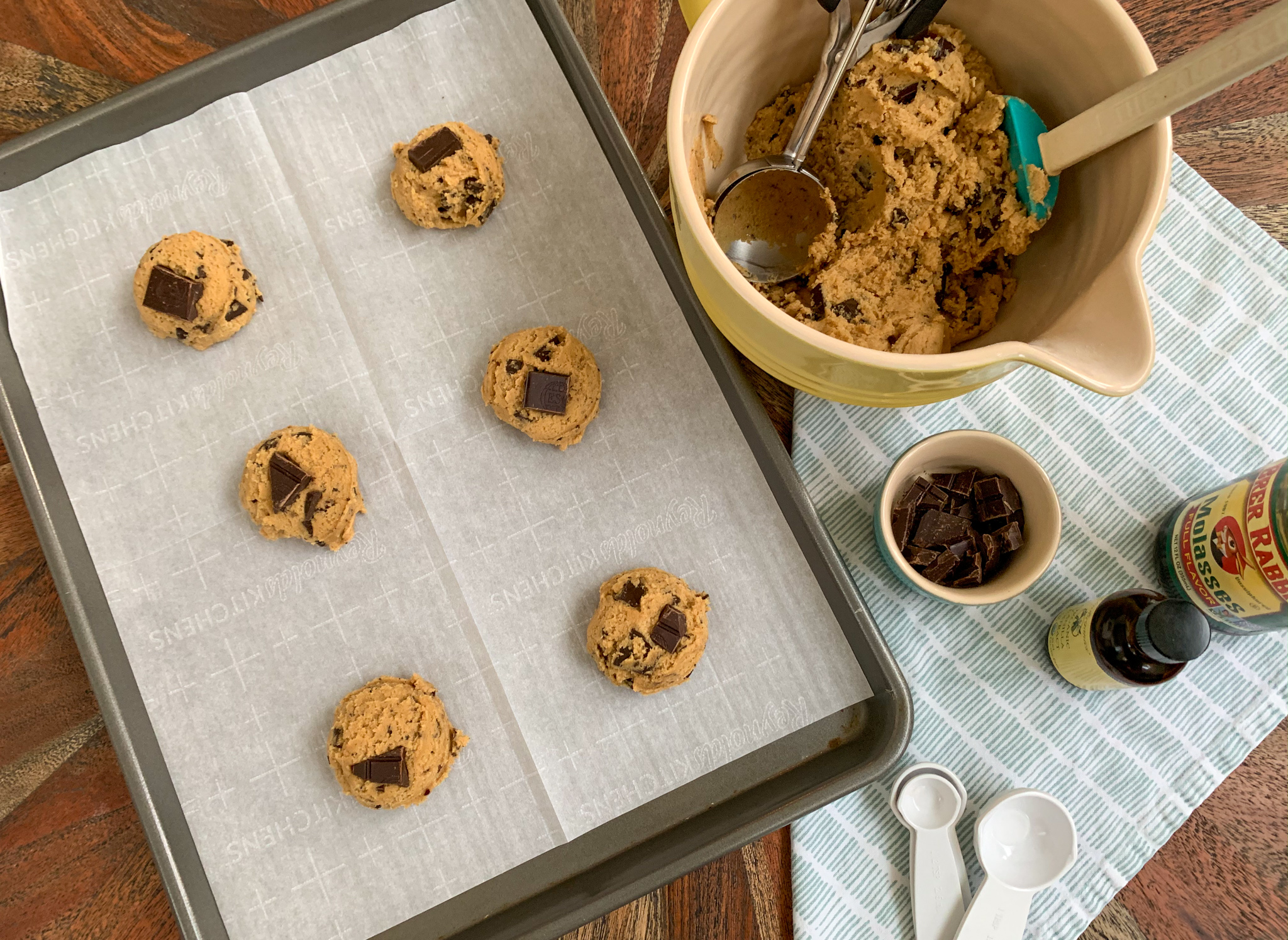 BrownButter Molasses Chocolate Chip Cookies russ + rye