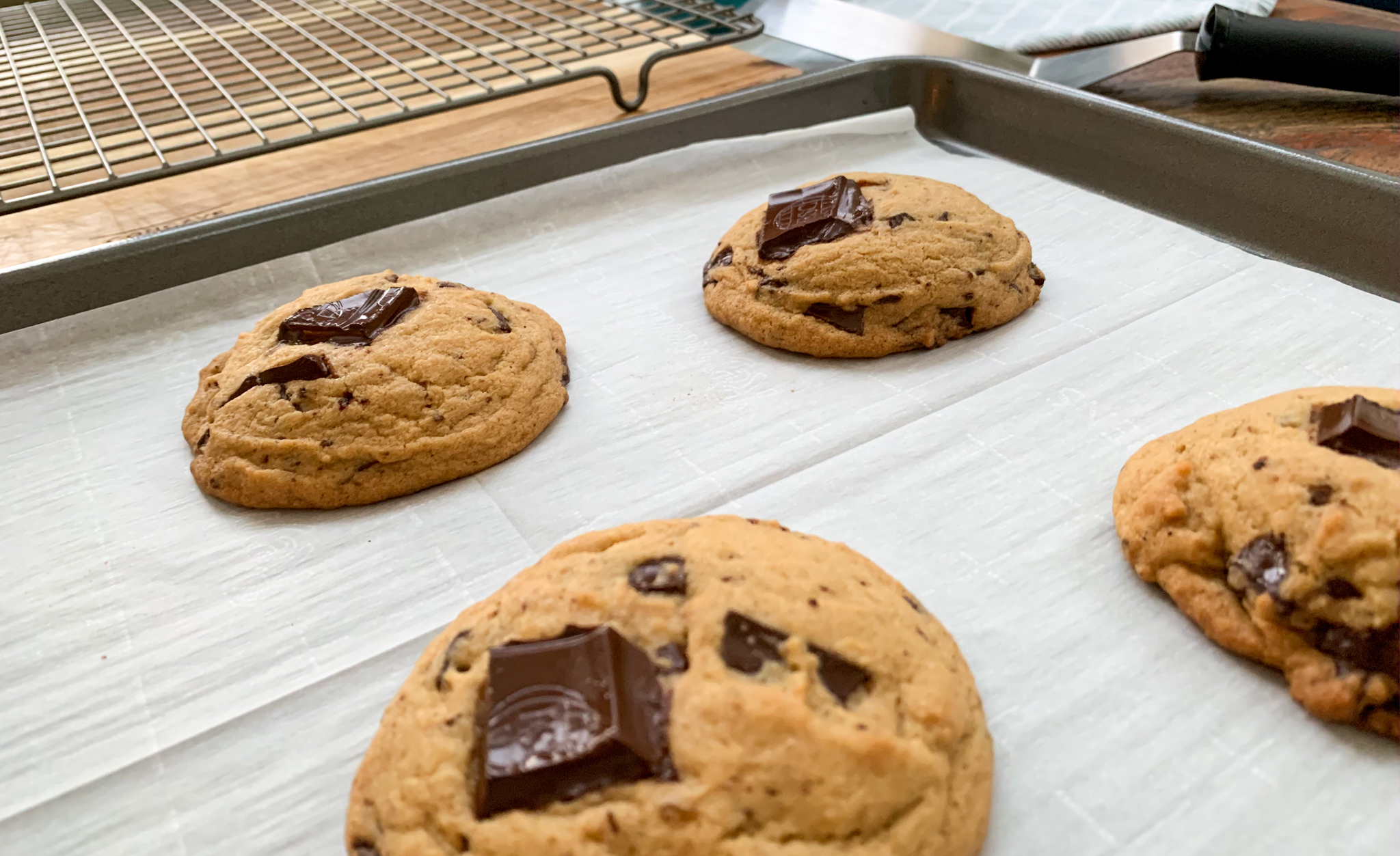 BrownButter Molasses Chocolate Chip Cookies russ + rye